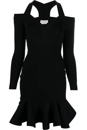 Alexander McQueen Vestido corto con cuello en V