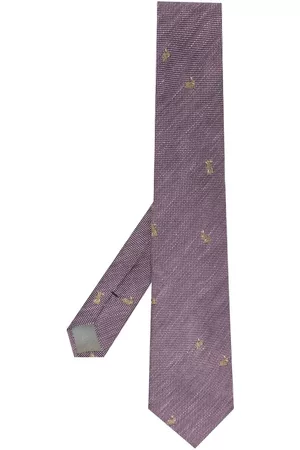 Paul Smith Hombre Corbatas - Silk embroidered-motif tie