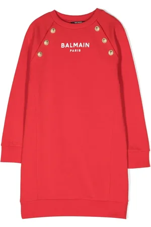 Balmain Vestido tejido manga larga