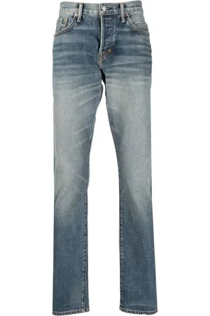 Tom Ford Jeans rectos con efecto desgastado