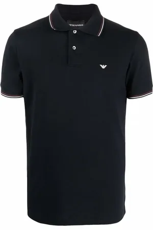 Emporio Armani Playera tipo polo con logo bordado