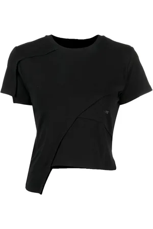 HELIOT EMIL Playera asimétrica con logo estampado