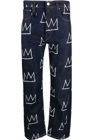 Etudes Pantalones con corona estampada
