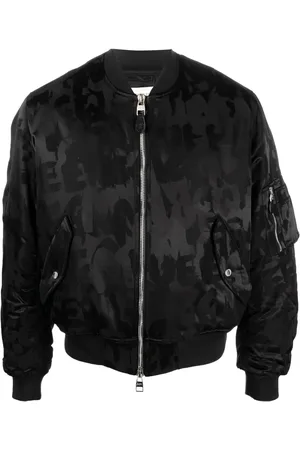 Alexander McQueen Chamarra bomber con logo estampado
