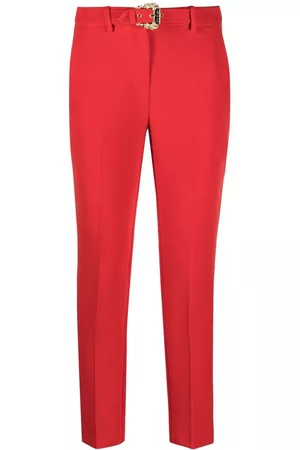 VERSACE Pantalones capri con cinturón