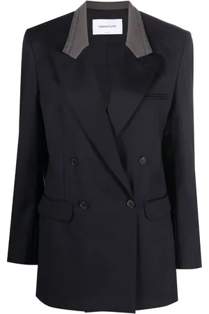 Fabiana Filippi Blazer con cuello en contraste