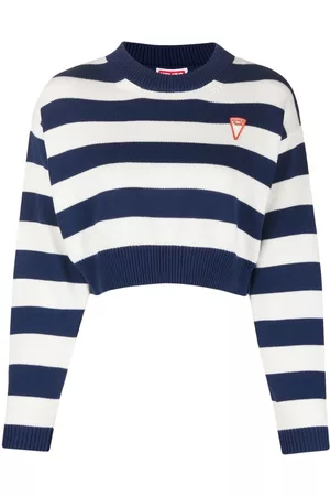 Kenzo Suéter con logo bordado y motivo de rayas