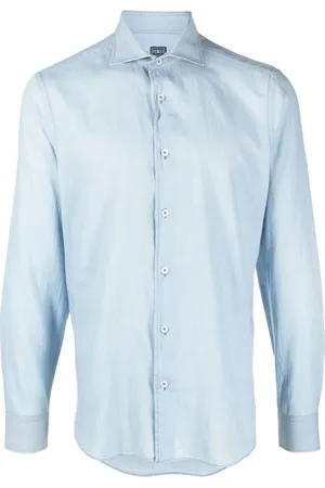 FEDELI Camisa de popelina manga larga