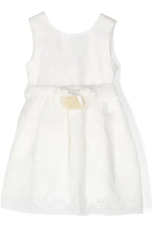 Abel & Lula Vestido con pliegues y apliques florales