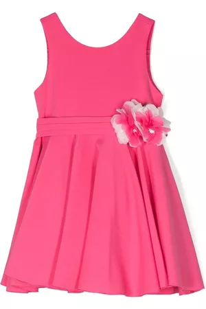 Abel & Lula Vestido con pliegues y apliques florales