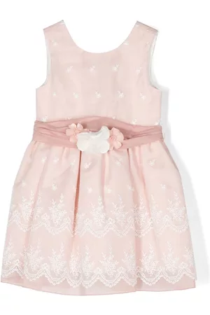 Abel & Lula Vestido con pliegues y apliques florales