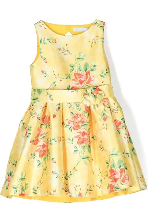 Abel & Lula Vestido con pliegues y apliques florales