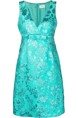 P.A.R.O.S.H. Vestido corto sin mangas con bordado floral
