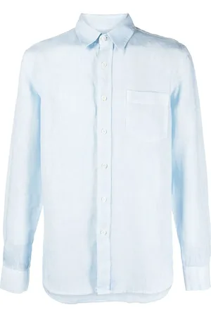 120% Lino Camisa con botones