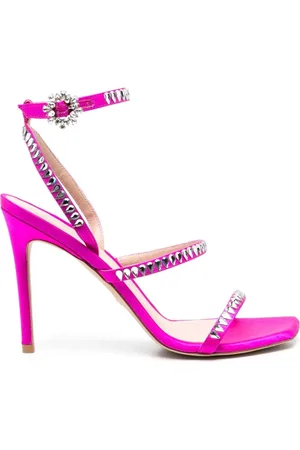 Stuart Weitzman Zapatillas con detalles de cristal y tacón de 115mm