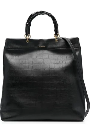 Jil Sander Tote con asa del bambú