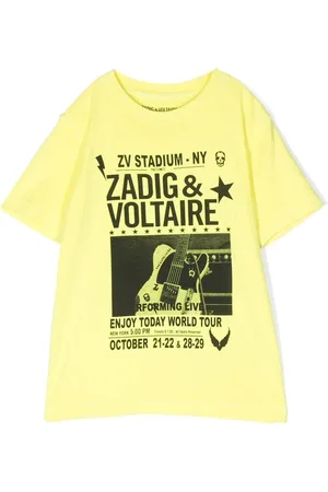 Zadig & Voltaire Playera con logo gráfico estampado
