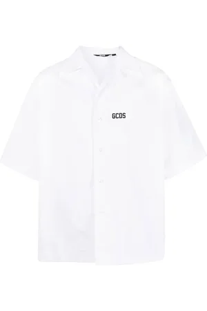 GCDS Camisa bowling con logo estampado