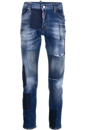 Dsquared2 Jeans slim con diseño patchwork
