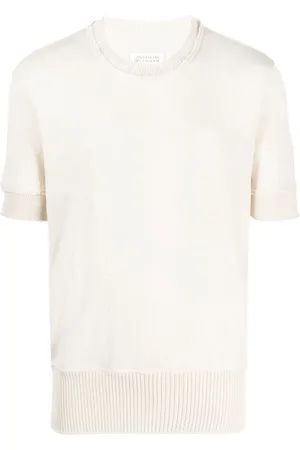 Maison Margiela Playera tejida con bordes rasgados