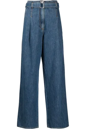 Serafini Jeans anchos con cinturón