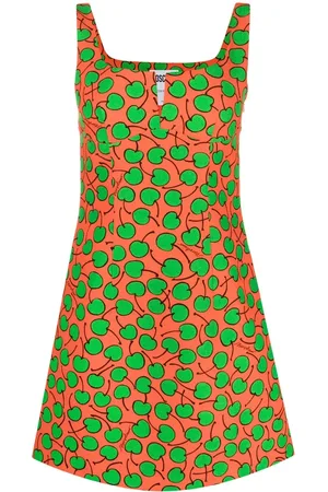 Moschino Vestido corto con cerezas estampadas