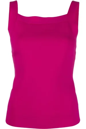 P.A.R.O.S.H. Top tejido Roma con cuello cuadrado
