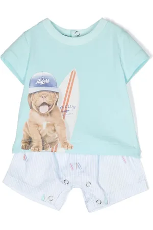 Lapin House Set de shorts y playera con estampado gráfico