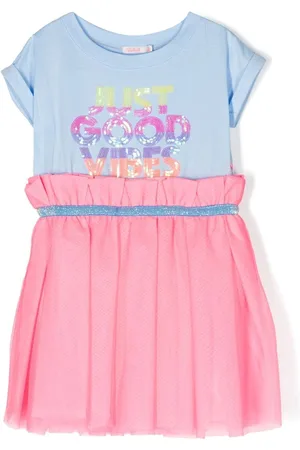 Billieblush Vestido manga corta con detalles de lentejuelas