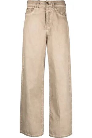 UMA WANG Jeans rectos con tiro alto