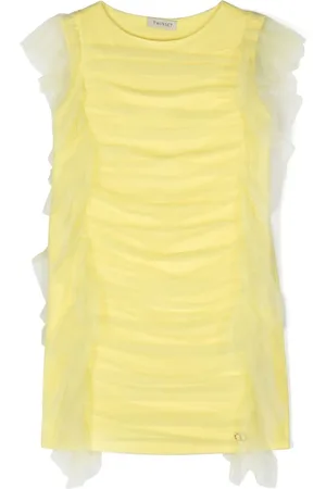 Twin-Set Vestido con capa de tul
