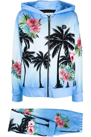 Philipp Plein Traje deportivo con estampado floral