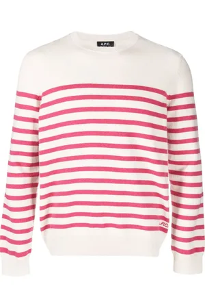 A.P.C. Suéter tejido con rayas estampadas