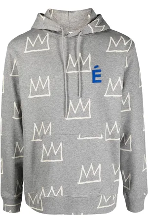 Etudes Hoodie con estampado de corona y parche del logo