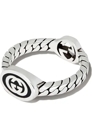 Gucci Anillo entrelazado en plata de ley