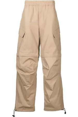 Msgm Pantalones anchos con diseño elástico