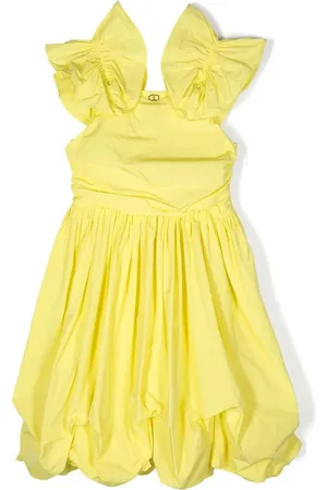 Twin-Set Vestido plisado con detalle de volantes