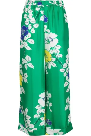 P.A.R.O.S.H. Pantalones anchos con estampado floral