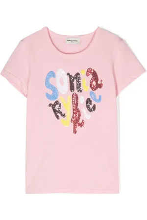Sonia Rykiel Enfant Playera manga corta con logo y detalles