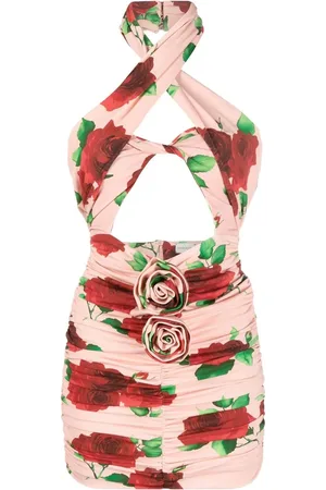 MAGDA BUTRYM Vestido corto con estampado floral
