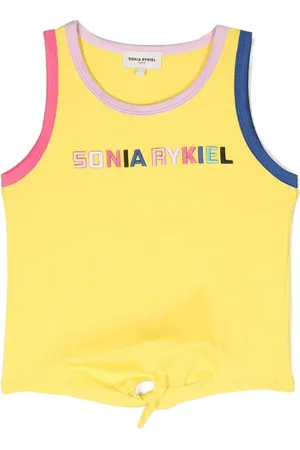 Sonia Rykiel Enfant Camiseta con logo bordado