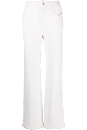 Barrie Pantalones rectos con efecto envejecido