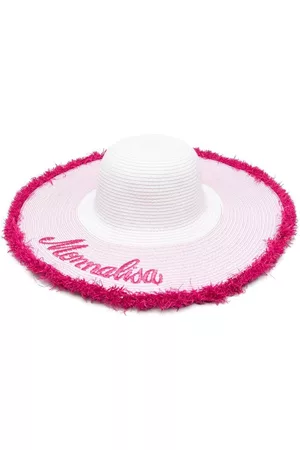 MONNALISA Embroidered logo sun hat