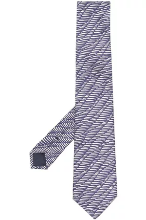Armani Hombre Corbatas - Graphic-print silk tie