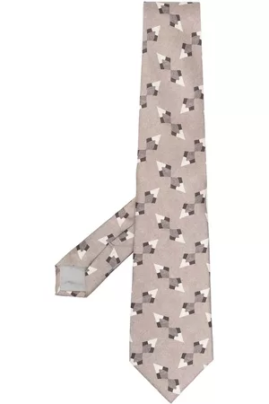 Armani Monogram-print silk tie
