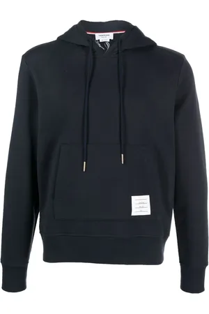 Thom Browne Hoodie con parche del logo