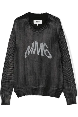 Maison Margiela Suéter tejido con logo MM6