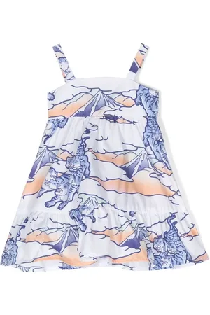 Kenzo Vestido con estampado gráfico