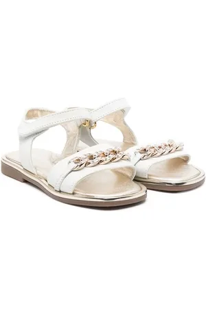 MONNALISA Sandalias con detalle de cadena y tacón de 10mm