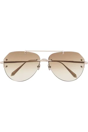 Linda Farrow Lentes de sol Duit con armazón estilo piloto